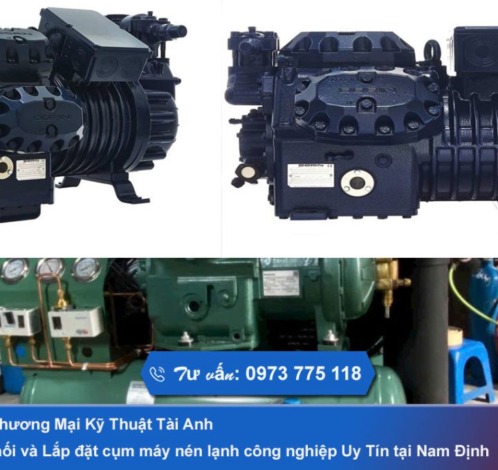 Chuyên Phân phối và Lắp đặt cụm máy nén lạnh tại Nam Định