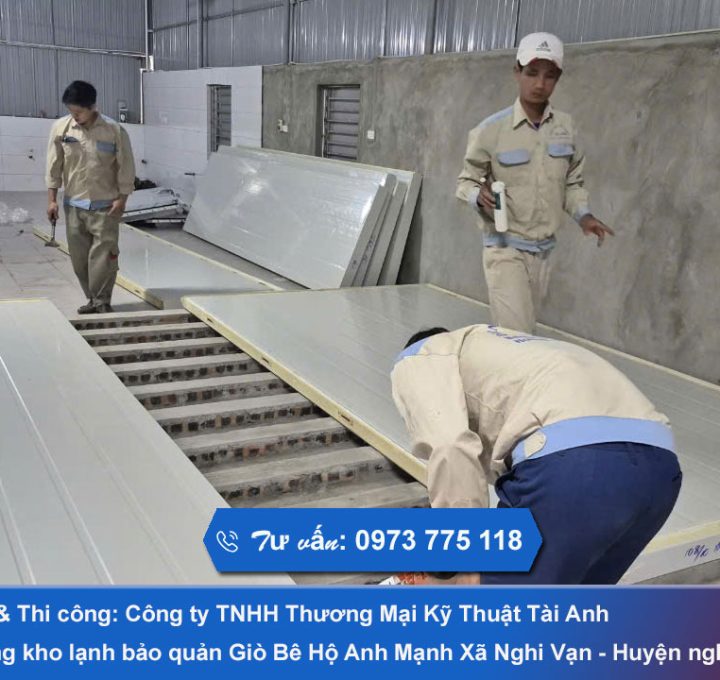 Lắp đặt kho lạnh bảo quản Giò Me tại Nghi Vạn Nghi Lộc Nghệ An