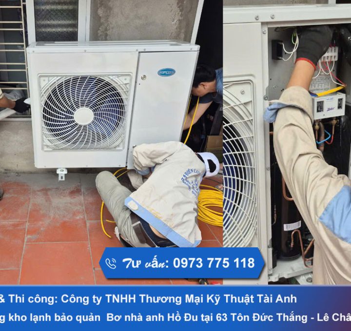 Thi công kho lạnh chứa Bơ 63 Tôn Đức Thắng-Lê Chân Hải Phòng