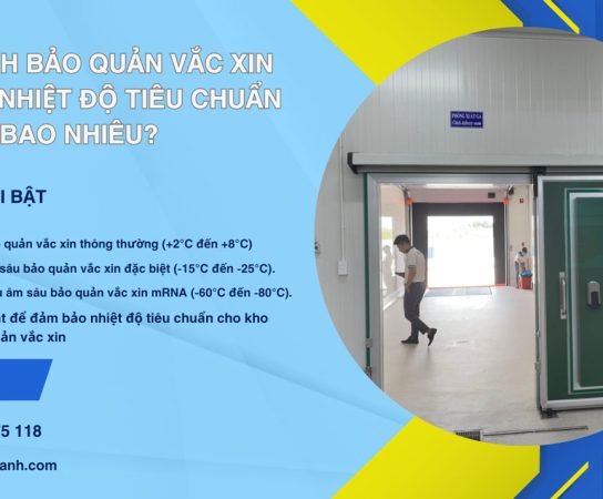 Kho lạnh bảo quản vắc xin cần đạt nhiệt độ bao nhiêu?